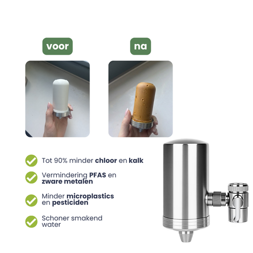 Ecocleany roestvrijstalen kraanfilter