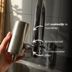 Ecocleany roestvrijstalen kraanfilter