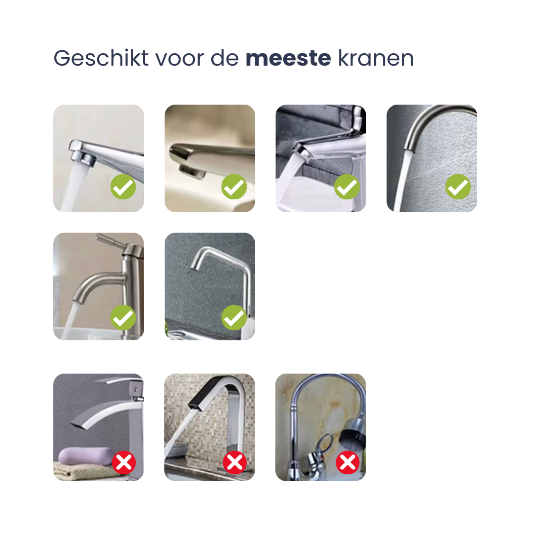 Ecocleany roestvrijstalen kraanfilter
